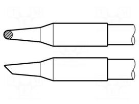 Tip | conical sloped | 2mm | longlife