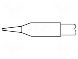 Tip | chisel | 0.6x0.3mm | longlife
