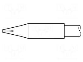 Tip | chisel | 0.8x0.6mm | longlife