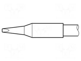 Tip | chisel | 1.2x7mm | longlife