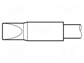 Tip | chisel | 4.8x1.5mm | longlife