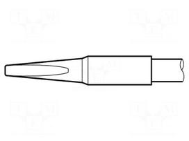 Tip | chisel | 1.8x0.8mm | longlife