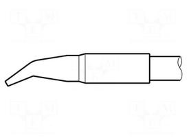 Tip | bent chisel | 4.8x1.5mm | longlife