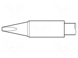 Tip | chisel | 2x0.9mm | longlife