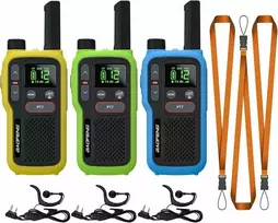 BAOFENG PMR446 racija su 16 kanalų, dvigubu PTT, 1500 mAh baterija, modelis GT-18