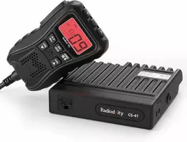 Radioddity mini CB radijo stotis CS-47, 40 kanalų, AM/FM, LCD ekranas, VOX, triukšmo mažinimas