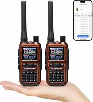 BAOFENG nešiojama dviejų juostų radijo stotelė GT-5R Mini, 5 W, UHF/VHF, USB-C įkrovimas, 999 kanalai