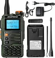 BAOFENG nešiojama radijo stotelė K63 6 W, UHF/VHF, 999 kanalų, 2600 mAh akumuliatorius