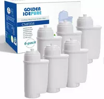 GOLDEN ICEPURE vandens filtrų rinkinys kavos aparatams, suderinamas su Siemens EQ3/EQ6/EQ9, Brita Intenza, Bosch, 6 vnt.