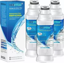 ICEPURE vandens filtras šaldytuvui, aktyvuotos anglies, 19,6 cm, RWF4200 A, 3 vnt.