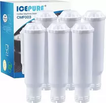 ICEPURE vandens filtrai kavos aparatams, aktyvuotos anglies ir dervos, suderinami su Krups F088 Pro Aqua, 6 vnt.