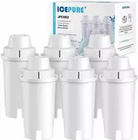 ICEPURE vandens filtro kasetės arbatinukui, aktyvios anglies ir dervos, 6 vnt., JFC002