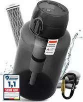Gertuvė BERGKVIST vandens butelis su AHLSTROM filtru, 1 l talpos, iš tritano, skirtas naudoti lauke