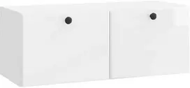 TV staliukas Sieninė TV spintelė 78,5 x 31 x 30 cm Itin blizgi balta