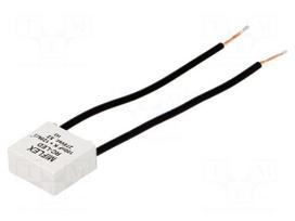 Filter: RC | 275VAC | 120kΩ | THT | 18x8.5x17mm | Pitch: 15mm | 100nF
