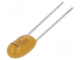 Capacitor: tantalum | 22uF | 6.3VDC | THT | ±10% | Series: T356 | 2.54mm