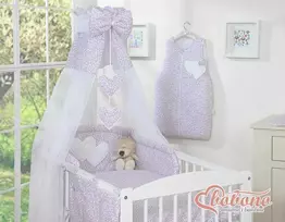 Vaikiška lovos užuolaida iš šifono su rožinėmis gėlėmis