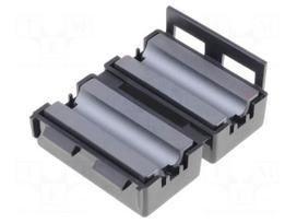 Ferrite: two-piece | on round cable | Ø: 6.5mm | 180Ω | A: 20.5mm