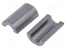 Ferrite: two-piece | on round cable | Ø: 9mm | 98Ω | A: 17.5mm | B: 28.5mm