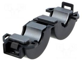 Ferrite: two-piece | on round cable | Ø: 10mm | 270Ω | A: 24.5mm
