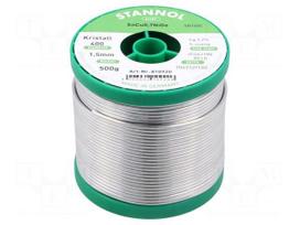Soldering wire | Sn99,3Cu0,7+NiGe | 1.5mm | 0.5kg | lead free | 227°C