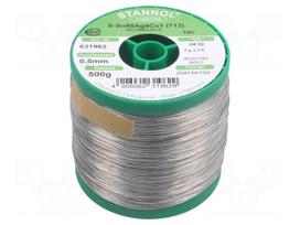 Soldering wire | Sn95,5Ag3,8Cu0,7 | 500um | 0.5kg | lead free | 217°C