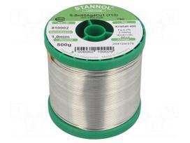 Soldering wire | Sn95,5Ag3,8Cu0,7 | 1mm | 0.5kg | lead free | 217°C