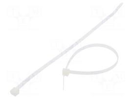 Cable tie | L: 200mm | W: 4.8mm | polyamide | 222N | natural | Ømax: 50mm