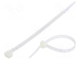 Cable tie | L: 200mm | W: 7.6mm | polyamide | 533N | natural | Ømax: 50mm
