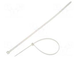 Cable tie | L: 390mm | W: 7.6mm | polyamide | 535N | natural | Ømax: 100mm