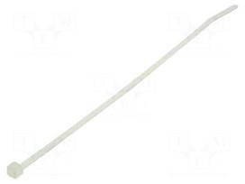 Cable tie | L: 140mm | W: 2.5mm | polyamide | 80N | natural | Ømax: 35mm