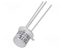 Transistor: NPN | bipolar | 30V | 0.8A | 0.5/1.2W | TO18 | 4dB