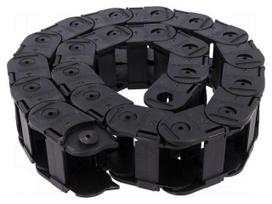 Cable chain | Series: Light | Bend.rad: 50mm | L: 990mm | Colour: black