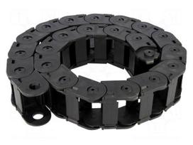 Cable chain | Series: Light | Bend.rad: 75mm | L: 990mm | Colour: black