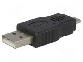 Adapter | USB 2.0 | USB A plug,USB B micro plug | nickel plated
