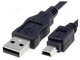 Cable | USB 2.0 | USB A plug,USB B mini plug | 1.8m | black | Canon