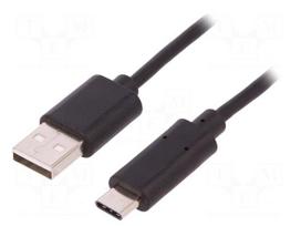 Cable | USB 2.0 | USB A plug,USB C plug | 1.8m