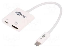 Adapter | USB 3.0 | HDMI socket,USB C Power Delivery,USB C plug