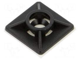 Cable tie holder | polyamide | UL94V-2 | black | A: 19mm | B: 3.5mm
