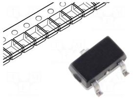 Transistor: NPN | bipolar | 12V | 1.5A | 300mW | SOT323