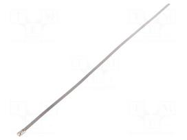 Cable tie | L: 360mm | W: 4.6mm | stainless steel | 445N | Colour: steel