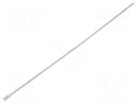 Cable tie | L: 362mm | W: 4.6mm | stainless steel AISI 304 | 900N