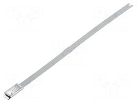 Cable tie | L: 127mm | W: 4.6mm | stainless steel AISI 304 | 900N