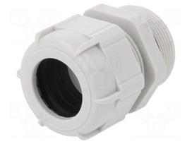 Cable gland | with long thread | PG29 | IP68 | Mat: polyamide | grey