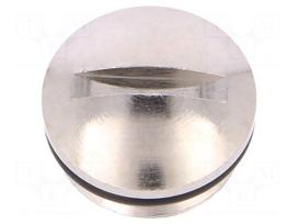 Stopper | PG7 | IP68 | Mat: brass | Body plating: nickel