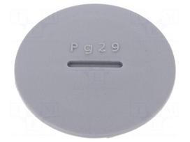 Stopper | PG29 | Mat: polyamide | dark grey | Pcs: 10