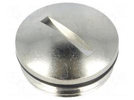 Stopper | PG11 | IP68 | Mat: brass | Body plating: nickel