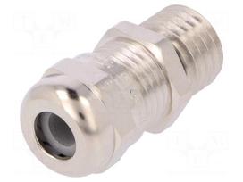 Cable gland | with long thread | M12 | 1,5 | IP68 | Mat: brass | 10bar