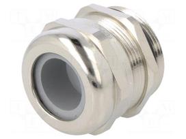 Cable gland | PG29 | IP68 | Mat: brass | Body plating: nickel