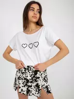 Marškinėliai balti ir juodi